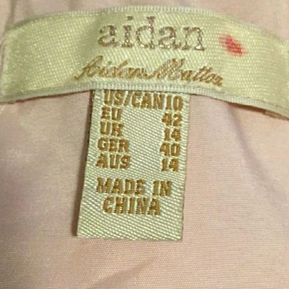 AIDAN Mattox Halter Party Dress with Roset… - Picture 8 of 9